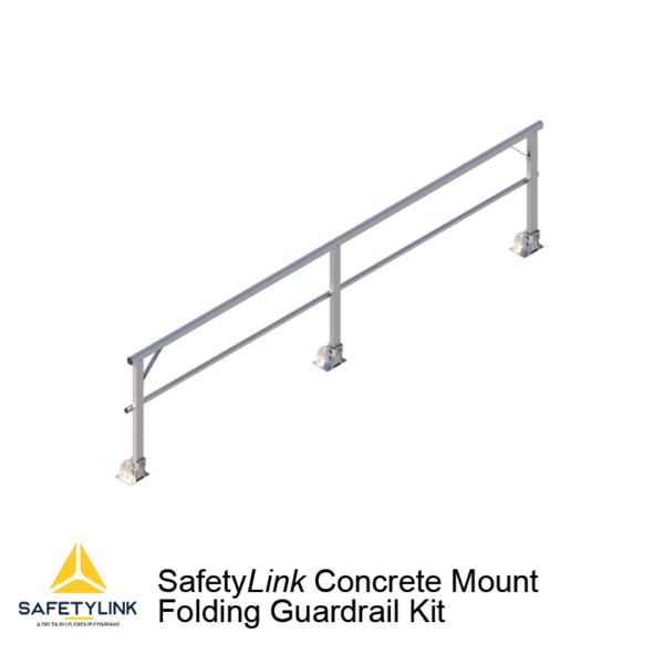 FASTFIT GUARDRAIL SYSTEMS Concrete Mount Folding Guardrail Kit